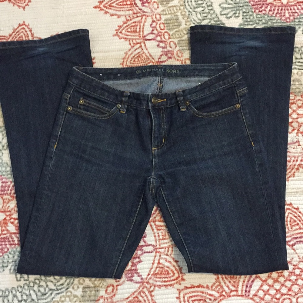 MICHAEL KORS women size 2 bootcut blue jeans